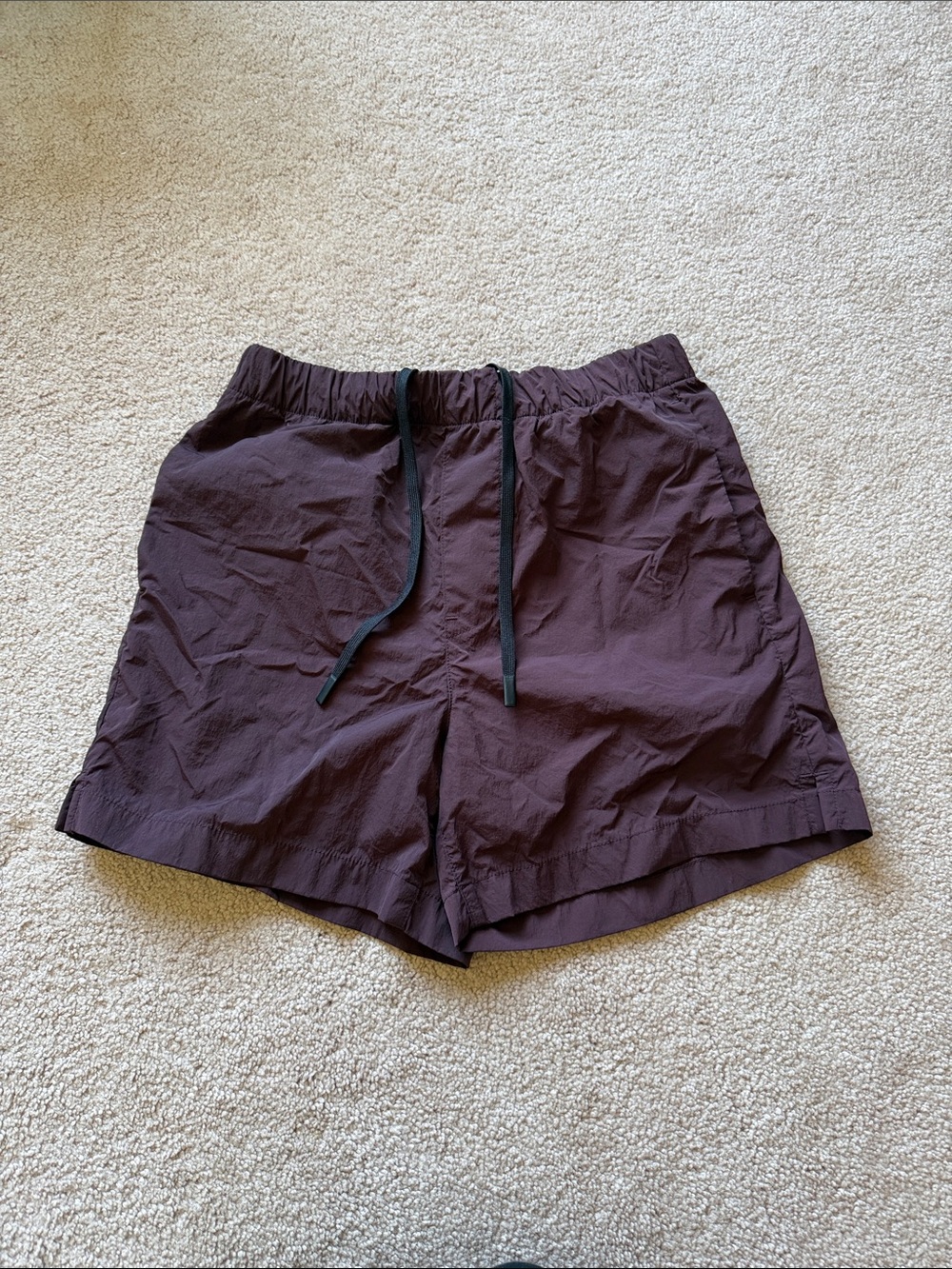 Madewell Burgandy Athletic Shorts